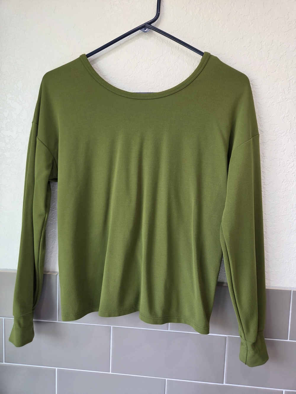 Cabi Women's Top in Olive Turnaround Tee
